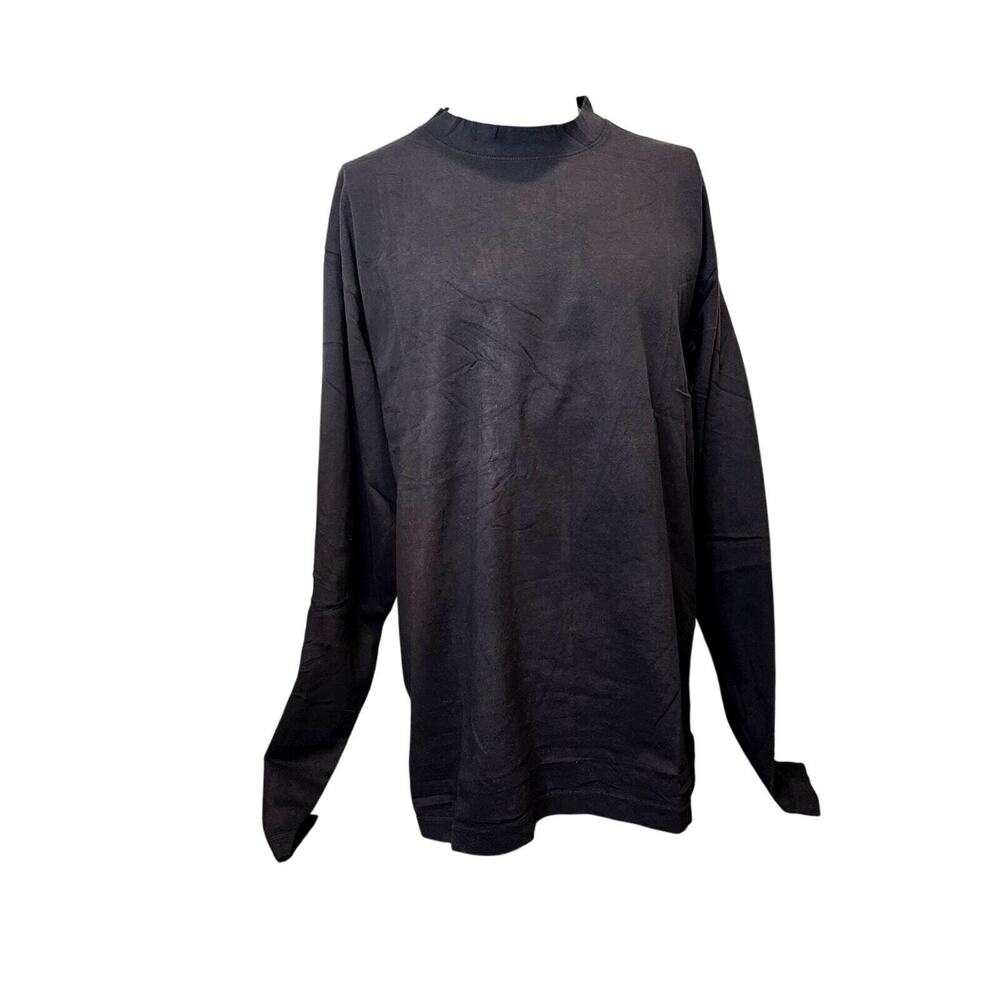 YZY YEEZY GAP LONG SLEEVE SHIRT IN BLACK SIZE LRG H03